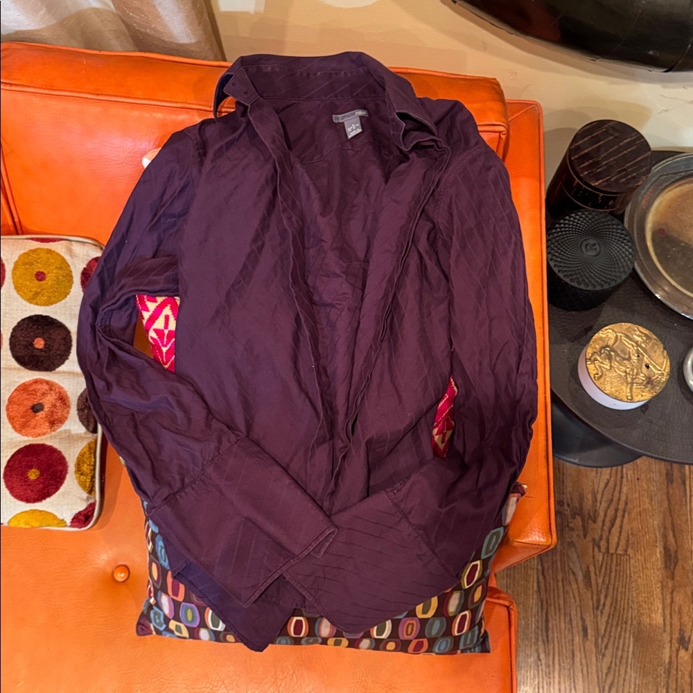 MEN’s vintage slim fit H&M Deep Purple Dress Shirt size SMALL